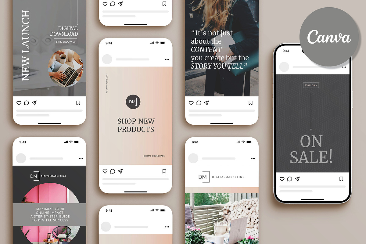 The Soft Launch Kit | Canva, a Social Media Template by Unravel (Photo 5 of 7)
