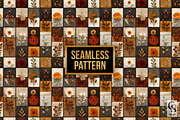 Boho Patchwork Floral Digital Papers, a Pattern Graphic by Creative Store (Thumbnail 2 of 5)
