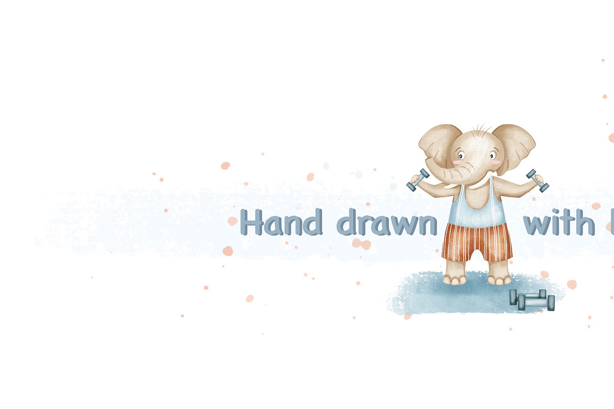 Sports friends. Animal collection, an Animal Illustration by Linerisyart (Photo 13 of 13)