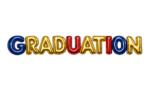 Graduation celebration balloons with, an Illustration by Dvoevnore photos