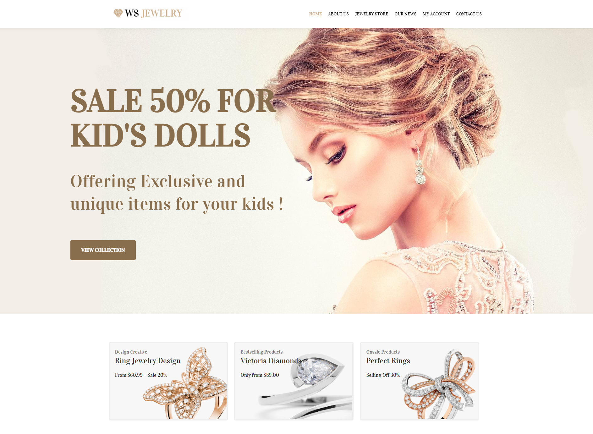 Ws Jewelry  Accessories Store Theme by Ltheme  Creative Market