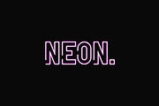 Neon Quaker - Outline Round Font, a Sans Serif Font by Iqsiart Studio (Thumbnail 5 of 7)