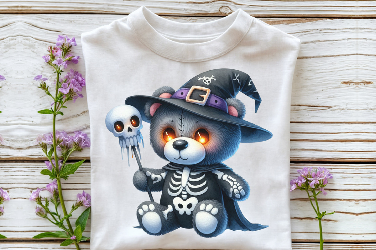 Halloween Teddy Bear Clipart, an Illustration by CraftArtStudio (Photo 5 of 6)