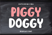 Piggy Doggy cute font, a Handwritten Font by Fourteen Letter (Thumbnail 1 of 7)