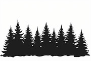 Pine Forest Silhouette Bundle, a Graphic by Creativeshirt (Thumbnail 13 of 14)
