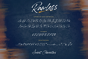 Rawless - Handbrushed Font, a Script Font by Balpirick Studio (Thumbnail 5 of 7)