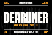 DEARLINER - Modern Font, a Sans Serif Font by Viswal Studio (Thumbnail 1 of 10)
