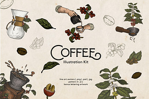 Coffee Illustration ( vintage style)