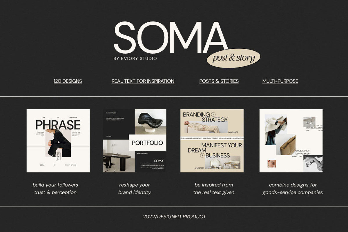 SOMA / Social Media Pack, a Social Media Template by Eviory (Photo 4 of 18)