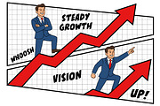 Leadership and Vision Growth Chart, a Finance Illustration by Ghagra (Thumbnail 2 of 3)