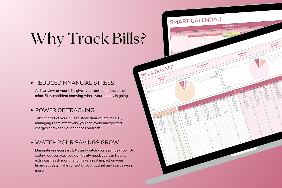 Bills Tracker - Red, a Templates & Theme by The Creative Plans co (Photo 6 of 10)