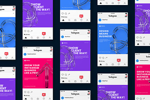 Modern 3D Social Media Templates V.1