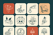 Persian Art Drawing Set, an Outline Icon by Vectors Market (Thumbnail 8 of 8)