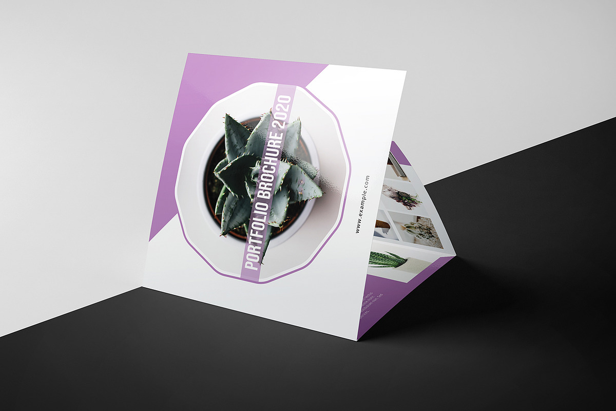 Portfolio Square Trifold, a Brochure Template by crazyOWL (Photo 2 of 5)