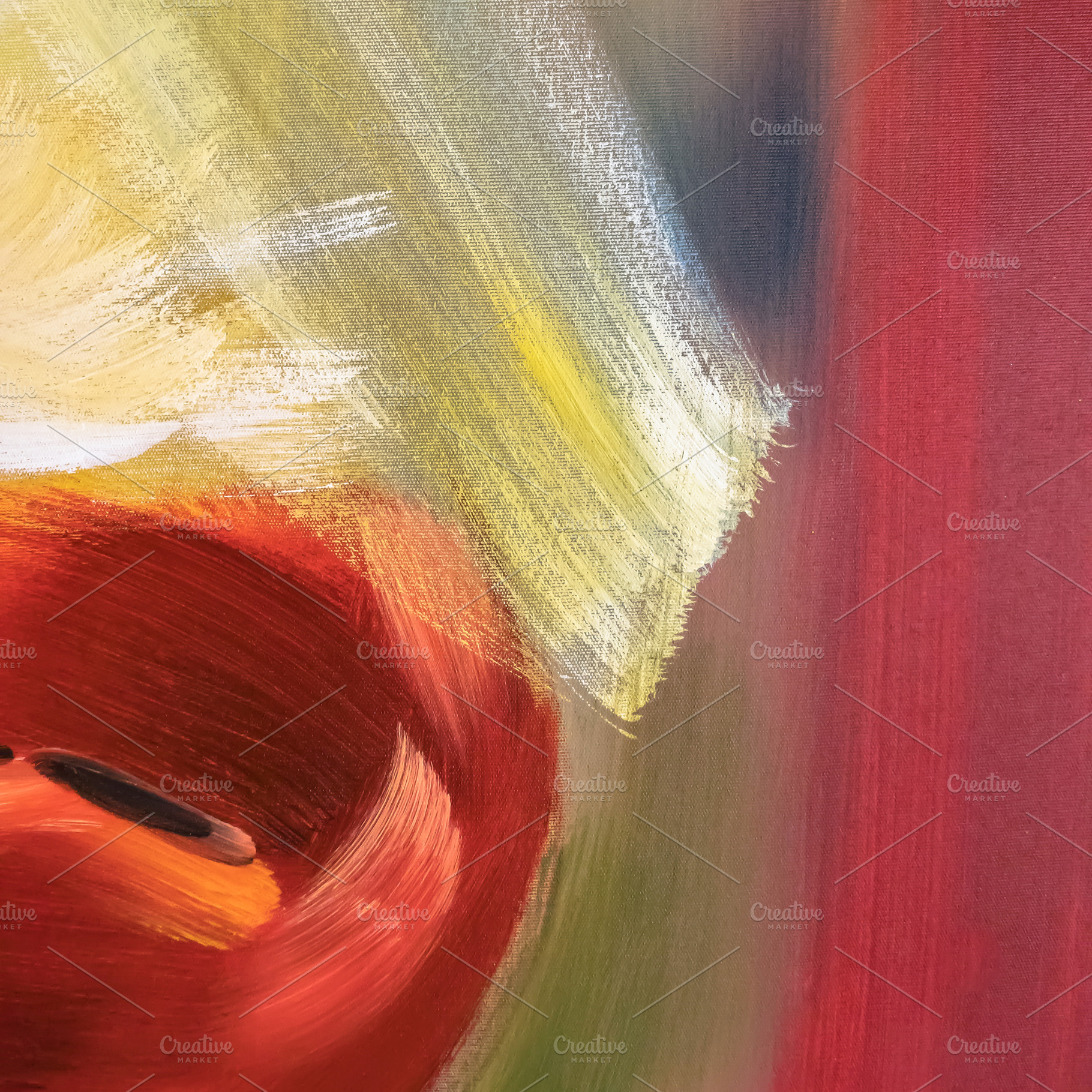 Abstract oil paint texture on canvas, a Wallpaper Photo by KYNA STUDIO