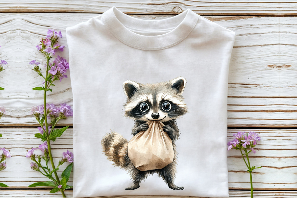 Quirky and Funny Raccoons Sublimatio, an Illustration by Rose Art (Photo 4 of 7)