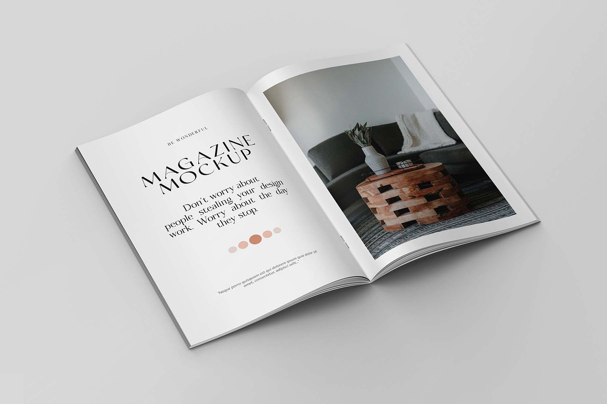 Magazine - A4 Brochure Mockups, a Books & Magazine Mockup by graphiccrew (Photo 3 of 15)