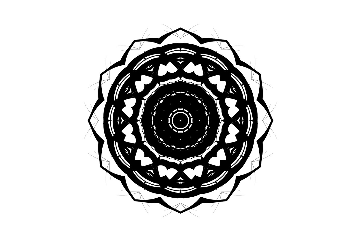 Modern Black and White Mandala Pack, a Decorative Illustration by NJ Himel (Photo 90 of 101)