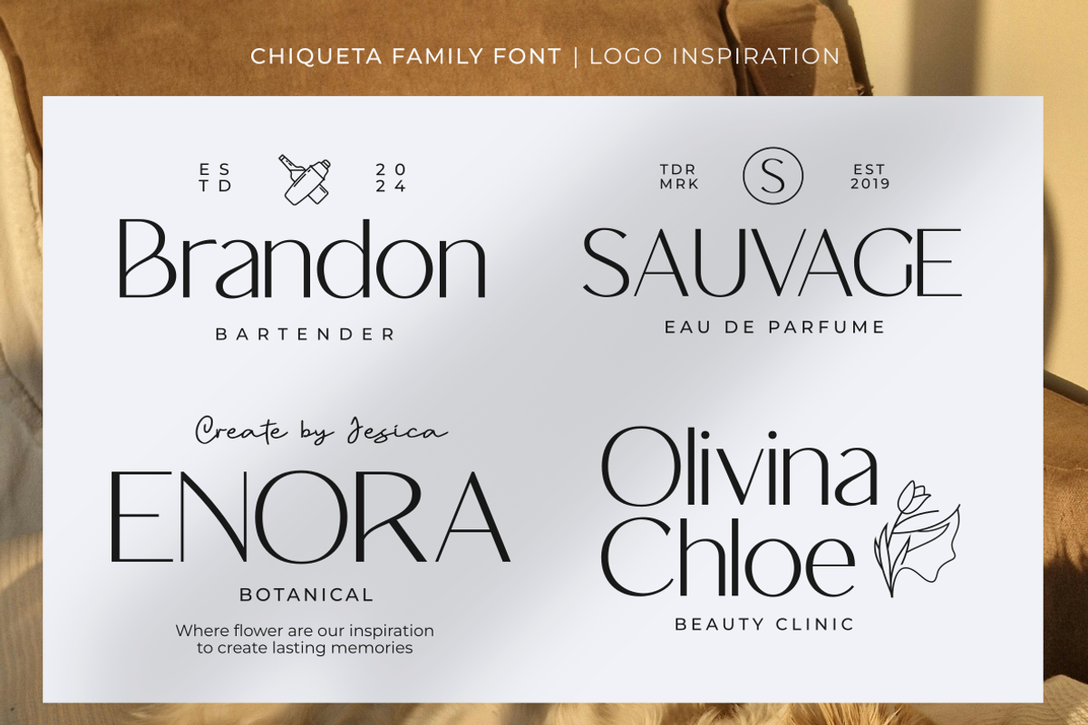 Chiqueta, a Sans Serif Font by zeenesia (Photo 8 of 18)