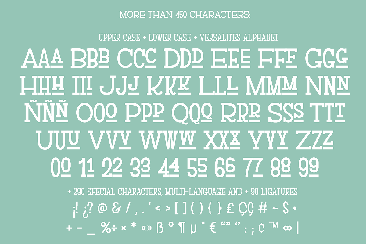 Versalita&Serif - Font preview 6