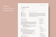 Resume template Word & cover letter, a Resume Template by StylusDesigns (Thumbnail 1 of 6)