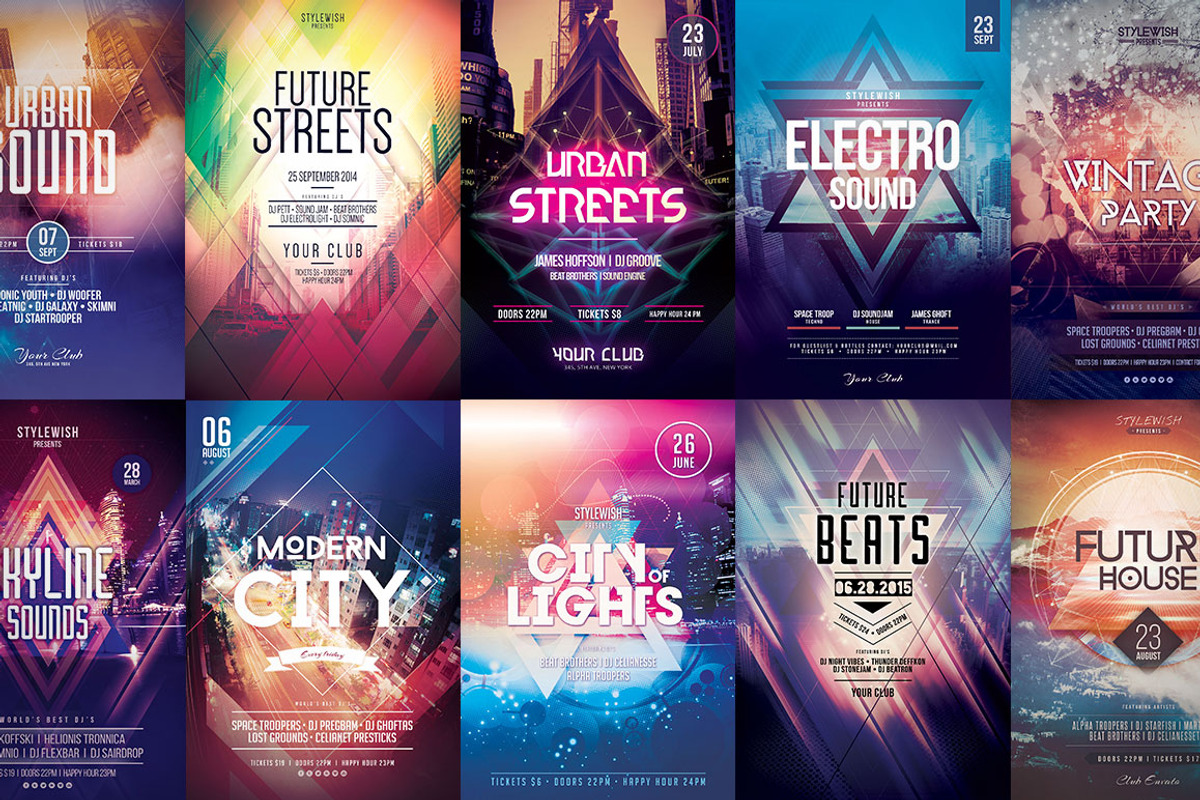 100+ Flyer Templates - Mega Bundle, a Flyer Template by styleWish (Photo 2 of 11)
