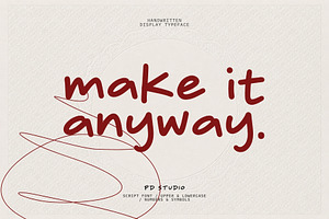 Make It Anyway – Handwritten
