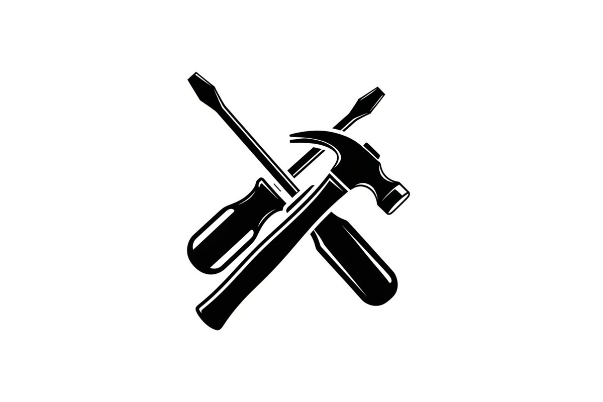 Crossed Hammer Screwdriver Icon, an Icon by musafir_fashion (Photo 10 of 10)