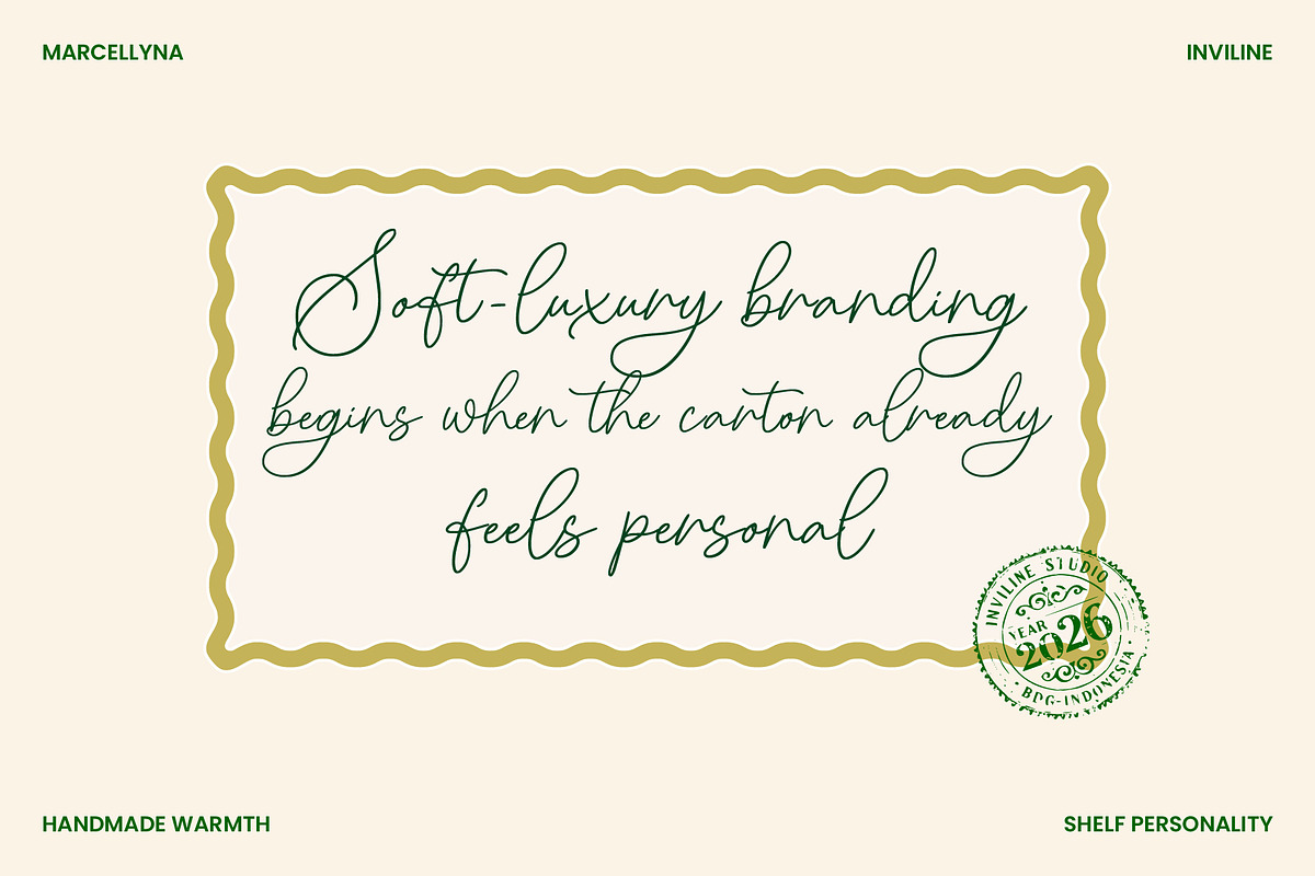 Marcellyna - Soft Luxury Script, a Script Font by Inviline.co (Photo 2 of 12)