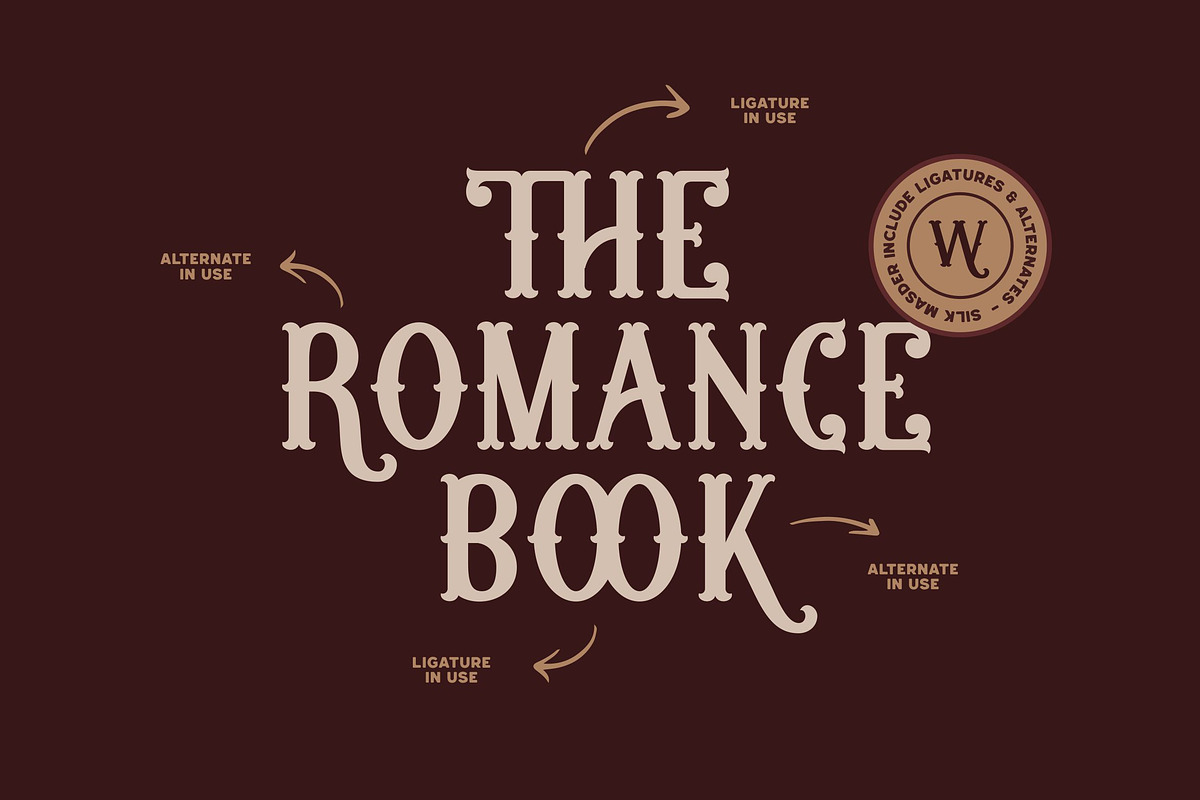 Silk Masder - Vintage Display Font, a Blackletter Font by Imoodev (Photo 3 of 5)