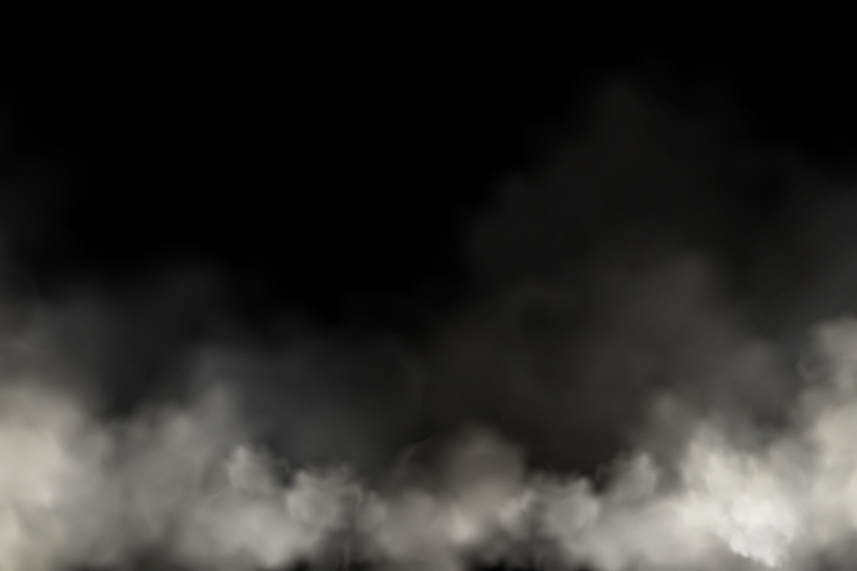 Foggy gray clouds on black, a Texture Illustration by art PVP - market (Photo 2 of 3)