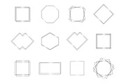 Geometric Silver Frames, a Decorative Illustration by ChicGraphix (Thumbnail 5 of 5)