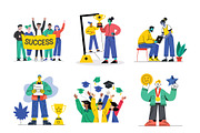 Success and Winnings Illustrations, a Person Illustration by Vector Portal (Thumbnail 5 of 8)