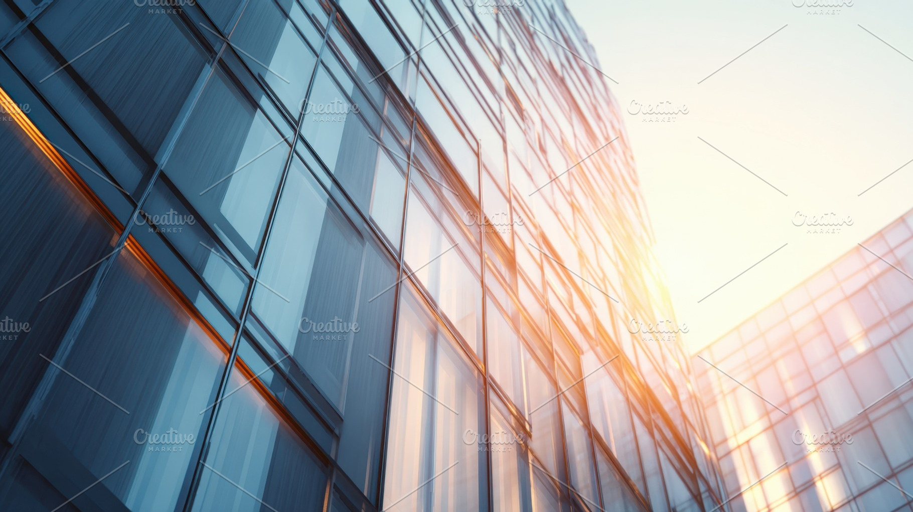 Glass buildings mirror sunlight, a Photo by Beautiful things
