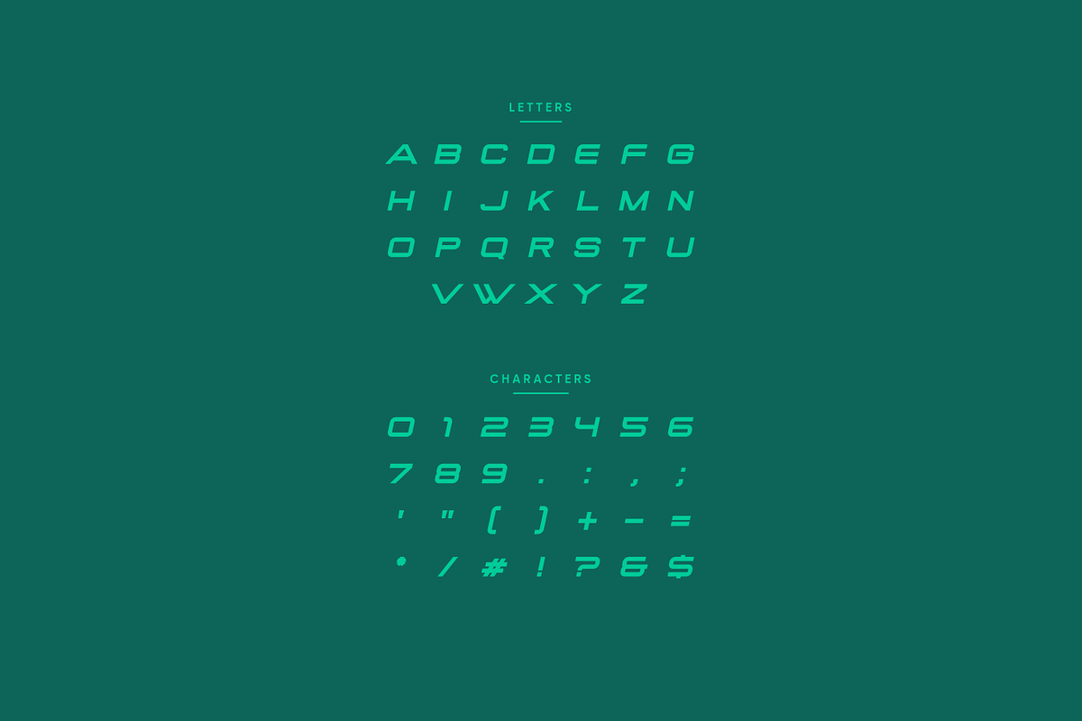 Creckor - Modern Sport Typeface, a Font by Letterna (Photo 3 of 4)