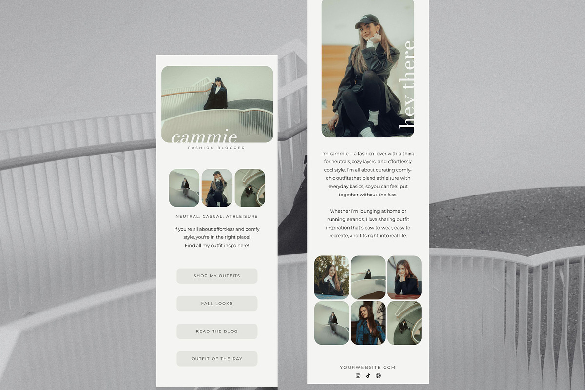 Showit Instagram Links Page Template preview 4