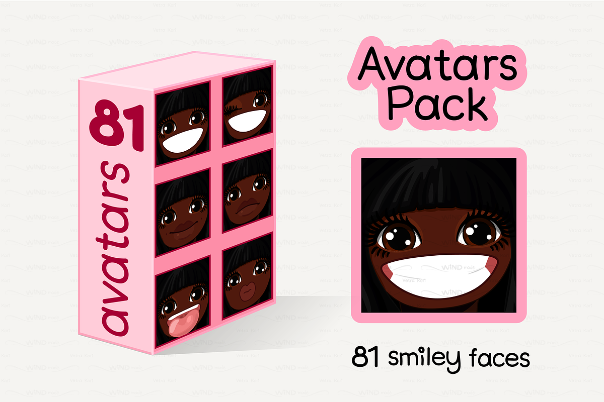 ♥ vector Avatars Pack 81, an Emoji Icon by WINDmade (Photo 1 of 5)