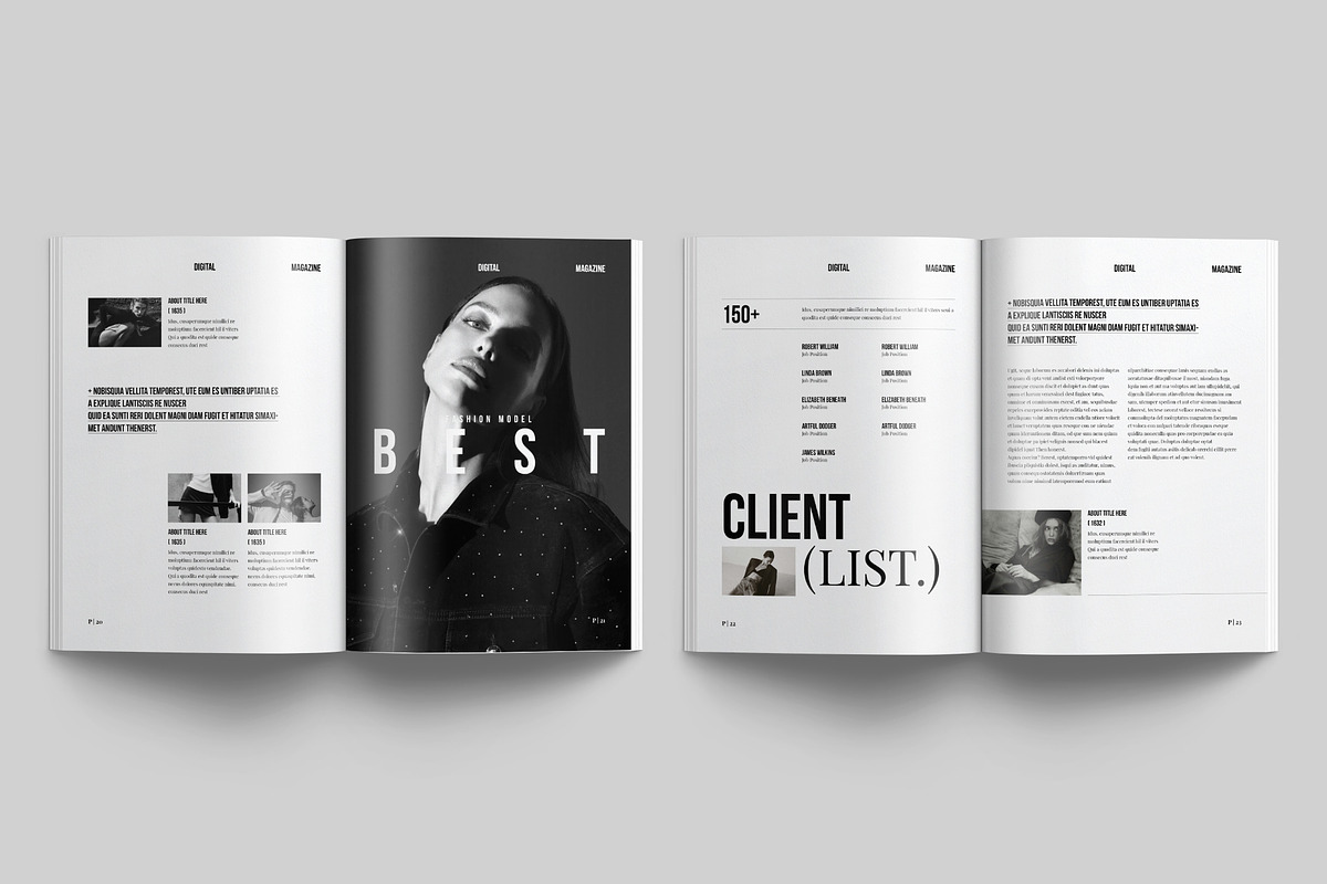 Digital Magazine Layout Template, a Magazine Template by NorthPeak (Photo 9 of 12)