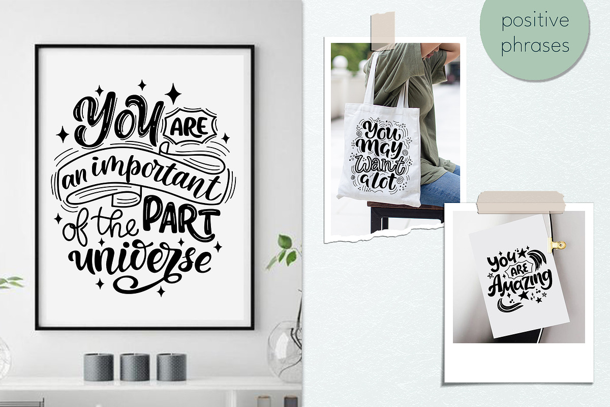 Positive Quotes Bundle, a Graphic by rinaletters (Photo 2 of 4)