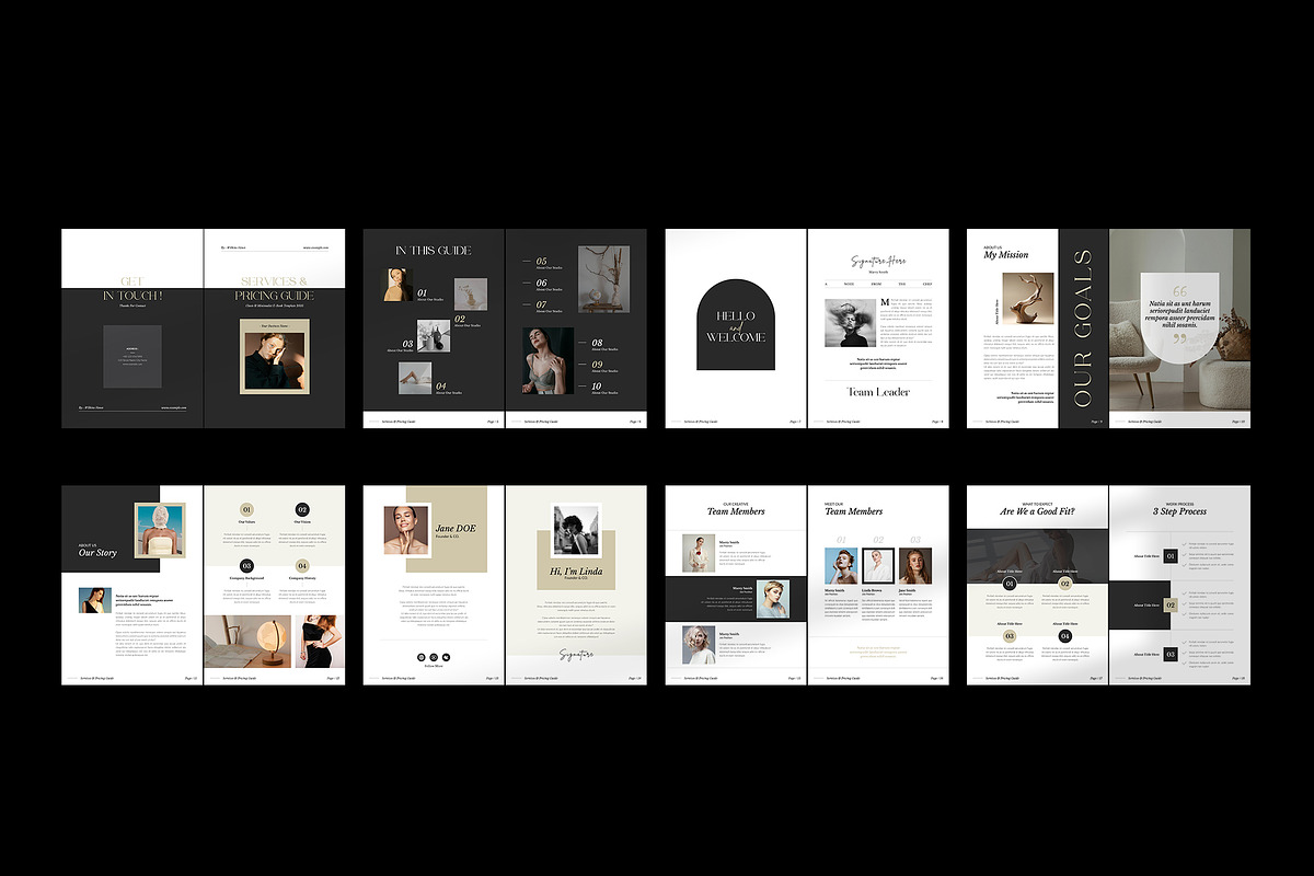 Services & Pricing Guide CANVA, a Brochure Template by TemplateFolio-Shop (Photo 19 of 20)
