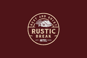vintage retro rustic hotel logo, a Branding & Logo Template by Atlantis X Nurman Arbai
