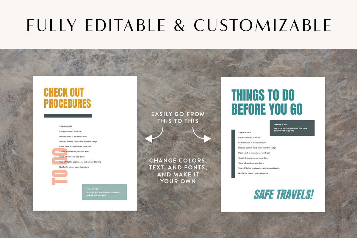 Moderno Check Out List for Airbnb, a Templates & Theme by Kin Studio (Photo 4 of 5)