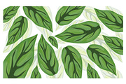 Leaves Background design set bundle, a Decorative Illustration by foxndeer (Thumbnail 2 of 4)