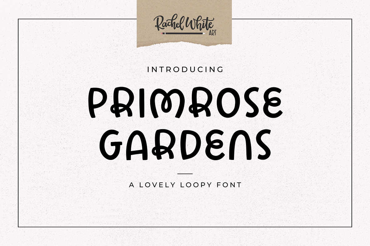Primrose Gardens a lovely loopy font, a Handwritten Font by Rachel White Art (Photo 1 of 22)