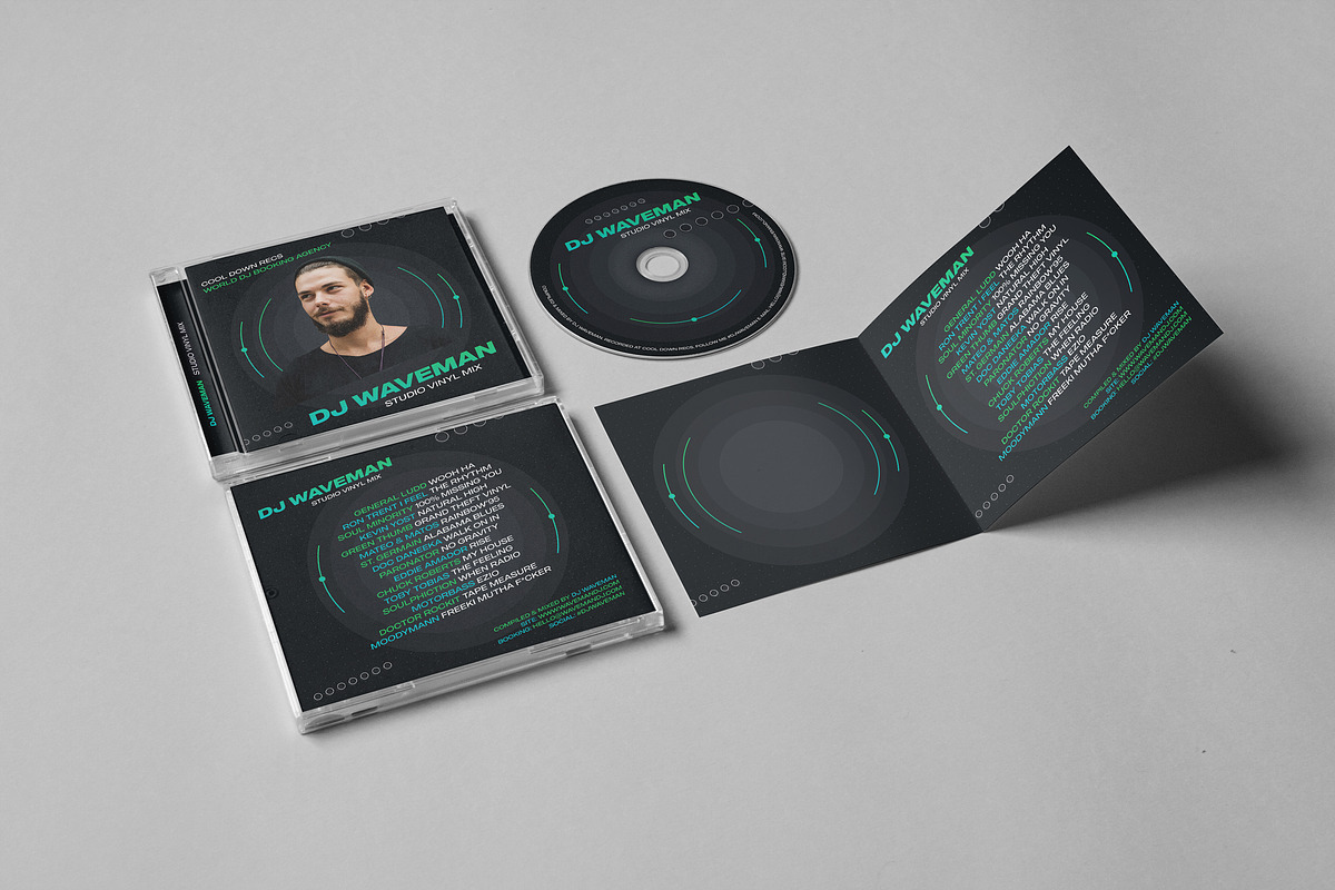 DJ Mix Cover Artwork PSD Template