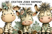 Creation Zebra Harmony Clipart, an Illustration by Daily.Designs (Thumbnail 1 of 8)