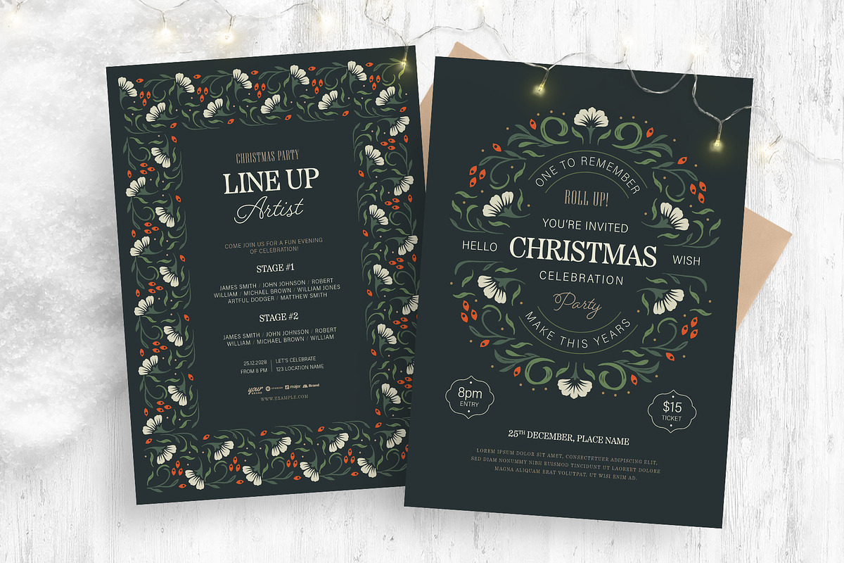 Christmas Flyer Template, a Flyer Template by BrandPacks (Photo 1 of 4)