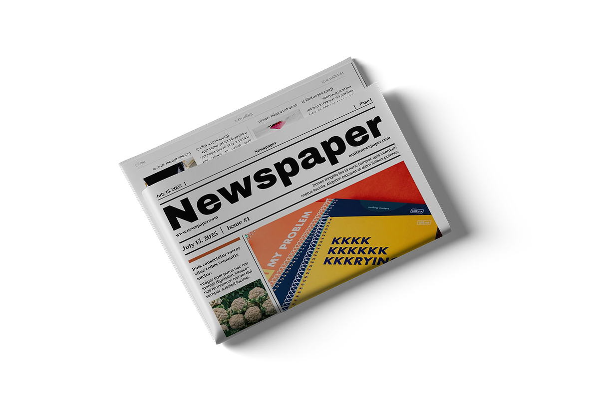Newspaper Mockup, a Mockup by mockupbuys (Photo 8 of 8)