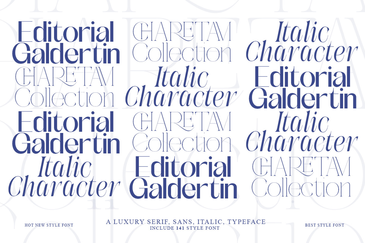 Galdertin Charetam | 141 Font Style, a Serif Font by IM Studio (Photo 5 of 12)