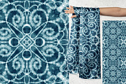 Tie Dye Repeat Tile Patterns, a Pattern Graphic by OlgaRom (Thumbnail 9 of 14)